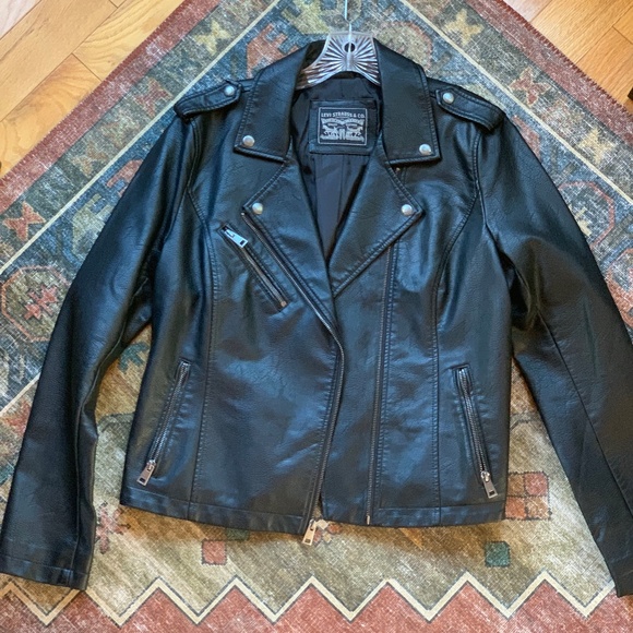 Motorcycle Jacket faux leather - Picture 3 of 5